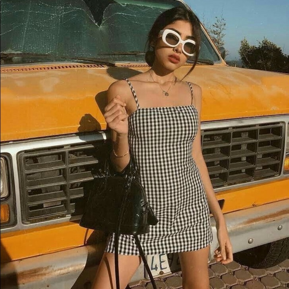 brandy gingham dress